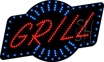 Grill Animated LED Sign