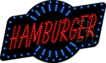 Hamburger Animated LED Sign