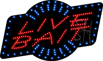 Live Bait Animated LED Sign