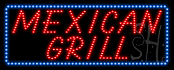 Mexican Grill Animated LED Sign