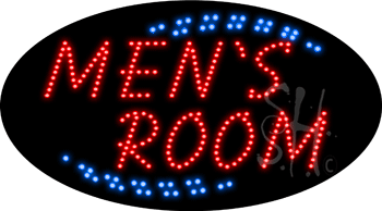 Mens Room Animated LED Sign