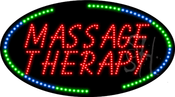 Massage Therapy Animated LED Sign