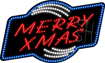 Merryxmas Animated LED Sign