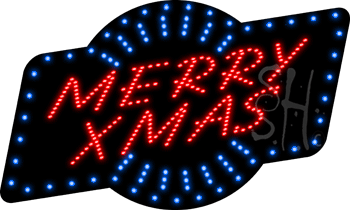 Merryxmas Animated LED Sign