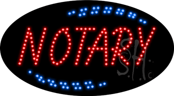 Notary Animated LED Sign