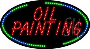 Oil Painting Animated LED Sign