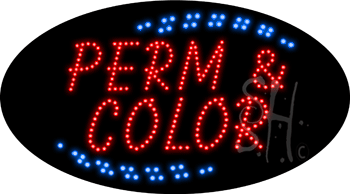 Perm and Color Animated LED Sign