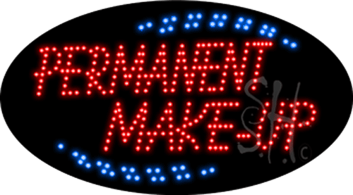 Permanent Make-Up Animated LED Sign
