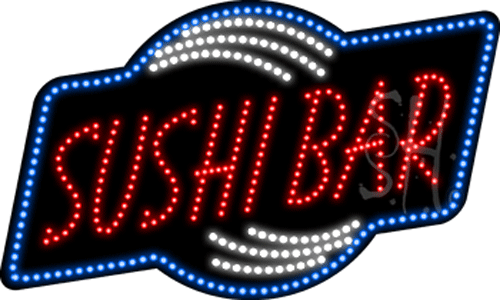 Sushi Bar Animated LED Sign