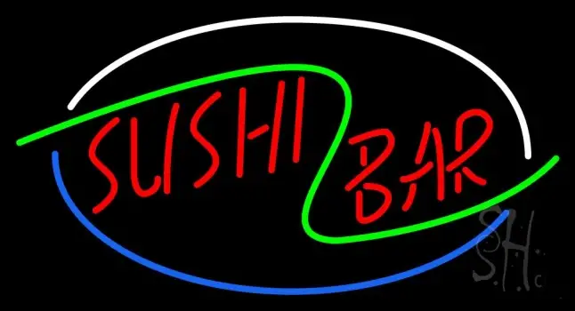 Stylish Sushi Bar Neon Sign
