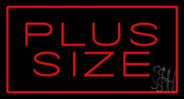 Red Plus Size Red Border LED Neon Sign