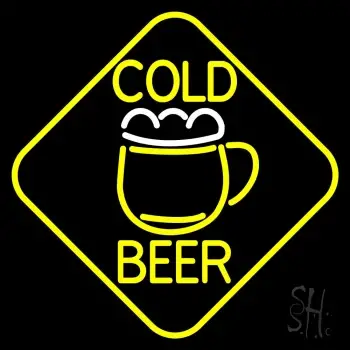Cold Beer With Mug LED Neon Sign