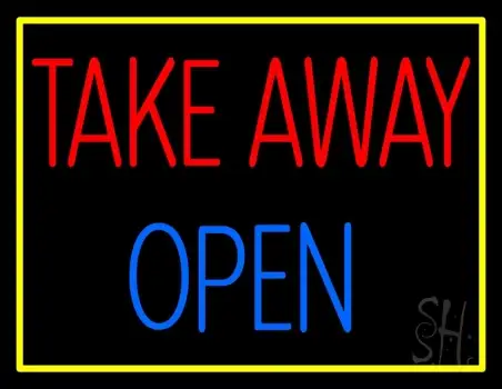 Take Away Open LED Neon Sign