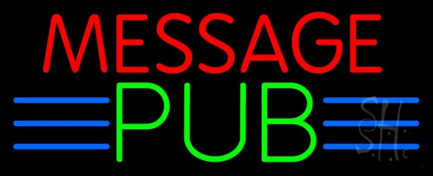 Custom Message Pub LED Neon Sign