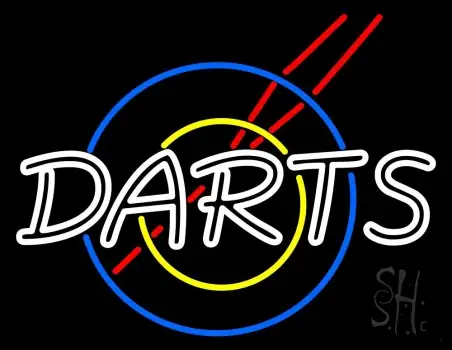 Darts LED Neon Sign