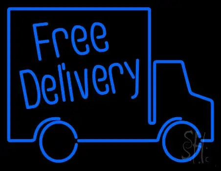 Free Delivery With Van LED Neon Sign