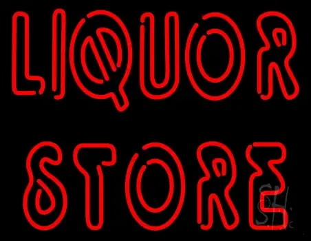Red Liquor Store LED Neon Sign