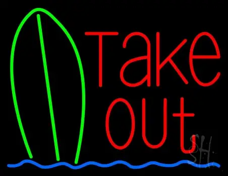 Take Out Bar LED Neon Sign