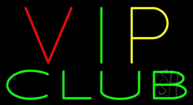 VIP Club LED Neon Sign