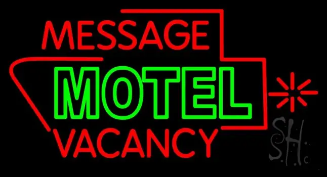 Custom Motel Vacancy LED Neon Sign