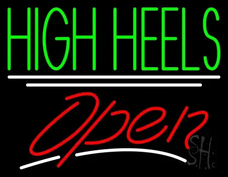 High Heels Open LED Neon Sign