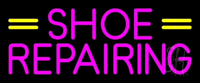 Pink Shoe Repairing LED Neon Sign