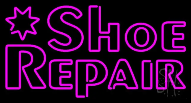 Pink Shoe Repair LED Neon Sign