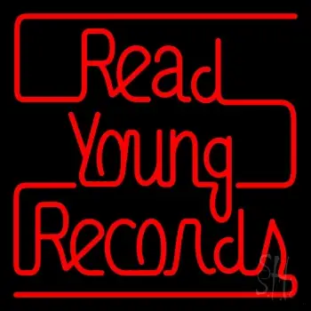 Red Read Young Records LED Neon Sign