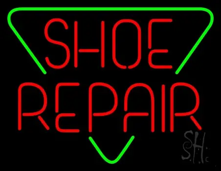 Red Shoe Repair Block LED Neon Sign