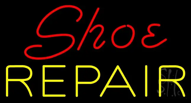 Red Shoe Yellow Repair LED Neon Sign