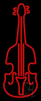 Red Violin Logo 1 LED Neon Sign