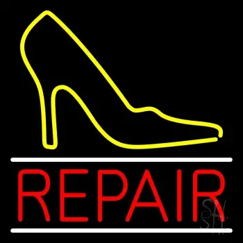 Yellow Sandal Logo Repair LED Neon Sign