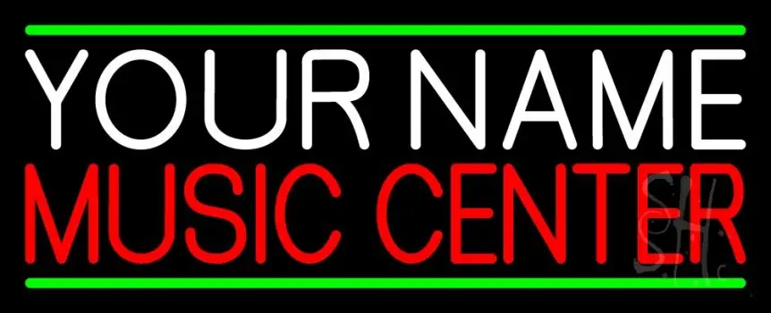 Custom Red Music Center LED Neon Sign