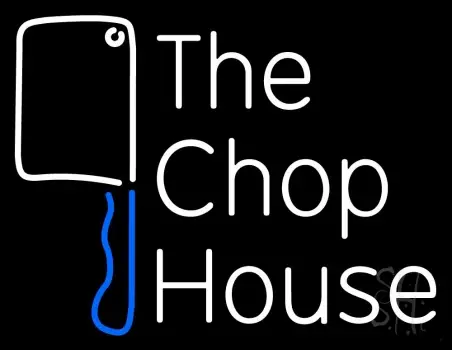 The Chophouse With Knife LED Neon Sign