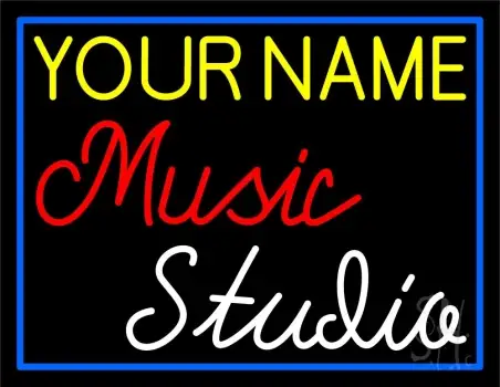 Custom Red Music White Studio LED Neon Sign