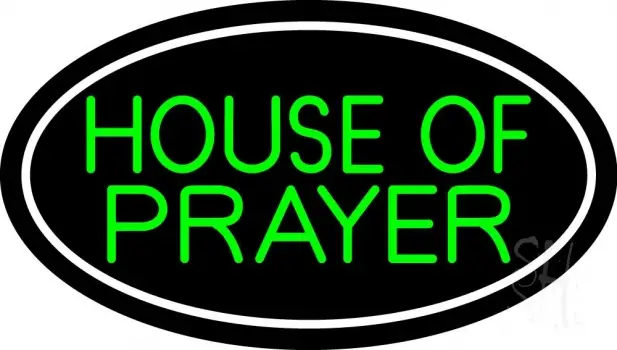 Green House Of Prayer LED Neon Sign