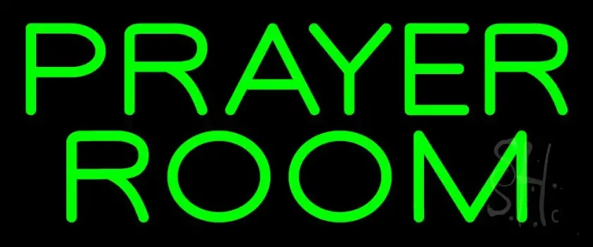 Green Prayer Room LED Neon Sign