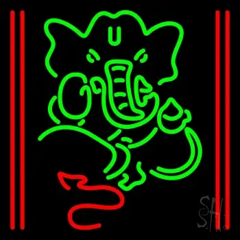 Lord Ganesha With Line LED Neon Sign