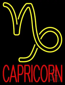 Red Capricorn LED Neon Sign