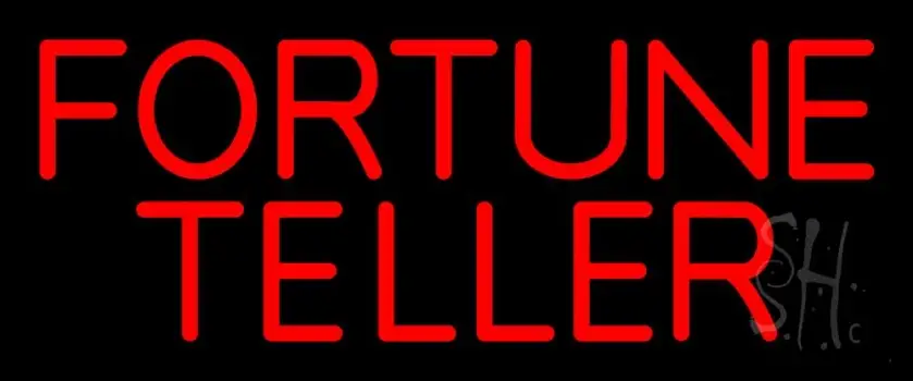 Red Fortune Teller LED Neon Sign