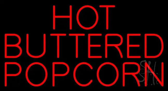 Red Hot Buttered Popcorn LED Neon Sign