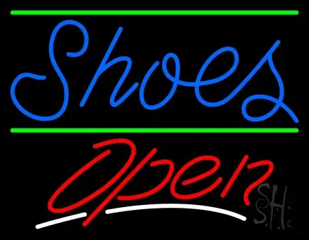 Shoes Open With Line LED Neon Sign