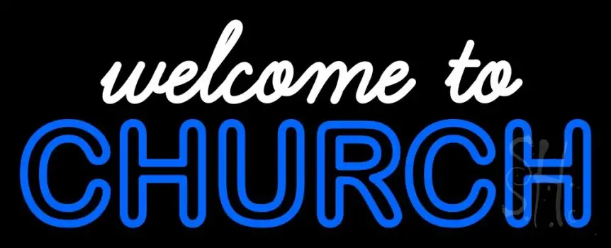 Welcome To Church LED Neon Sign