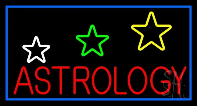 White Astrology LED Neon Sign