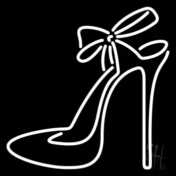 High Heels With Ribbon LED Neon Sign