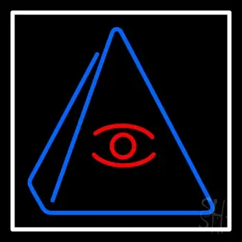 Psychic Eye Pyramid LED Neon Sign