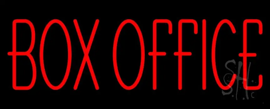 Red Box Office Block LED Neon Sign