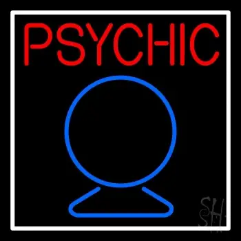 Red Psychic With Crystal LED Neon Sign