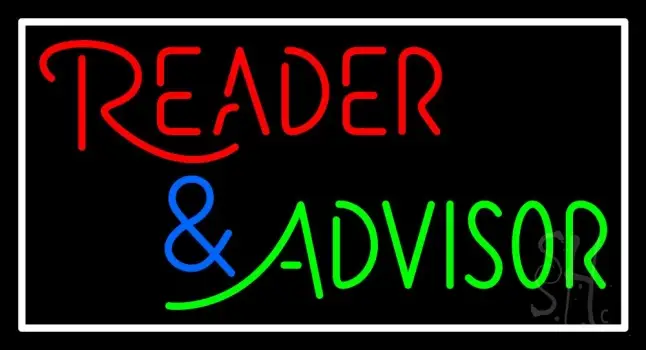 Red Reader And Green Advisor LED Neon Sign