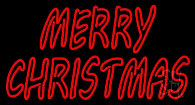 Double Stroke Merry Christmas LED Neon Sign